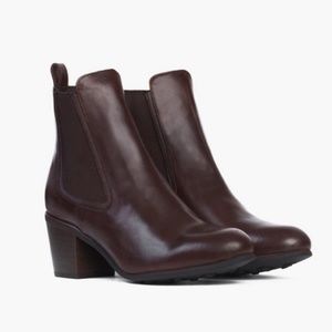 Thursday Boot Co Aria Burgundy Chelsea Ankle Boots